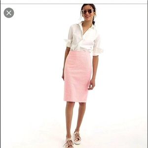 J.Crew No. 2 Pencil Skirt Pink Gingham